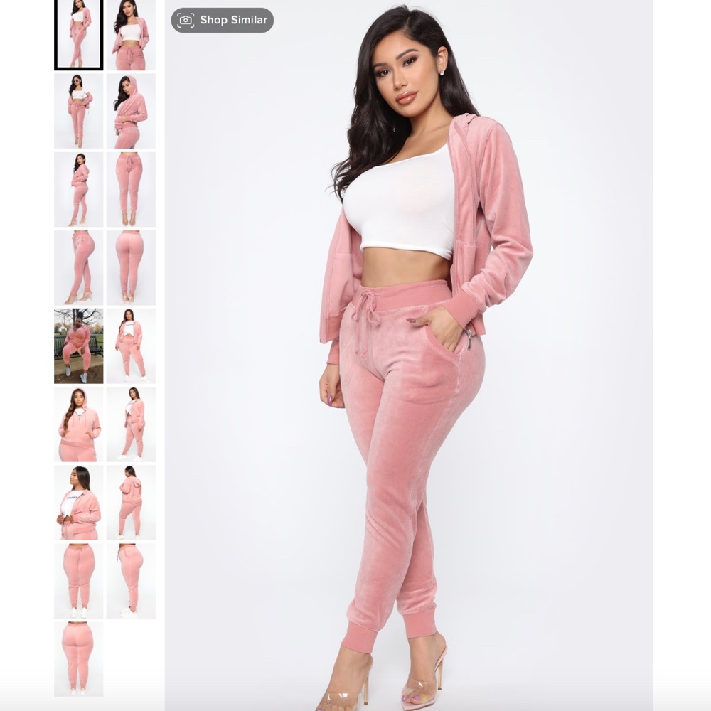 Fashionnova Original Trendsetter Velour Tracksuit